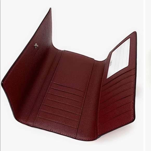 🆕 AUTHENTIC COACH TRIFOLD WALLET SV/LIGHT BLUSH - Picture 3 of 8